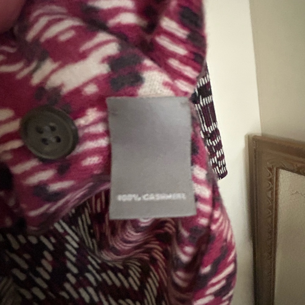 Neimann Marcus Geometric Patterned Long Sleeve Ca… - image 3